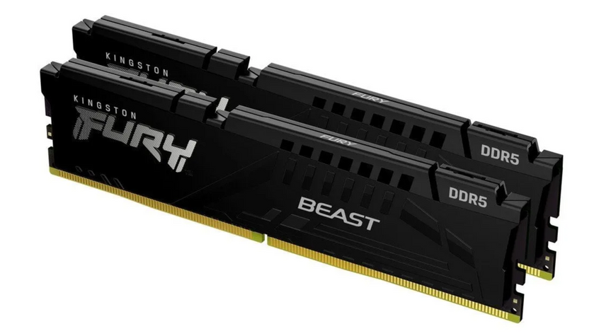 Пам'ять для настільних комп'ютерів Kingston FURY 32 GB DDR5 (2x16GB) 6000 MHz FURY Beast (KF560C36BBEK2-32) KF560C36BBEK2-32 фото