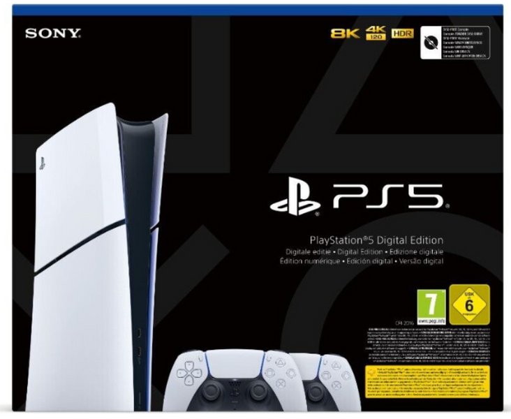 Стаціонарна ігрова приставка Sony PlayStation 5 Slim Digital Edition 1TB + DualSense Wireless Controller (1000042065) 1000042065 фото