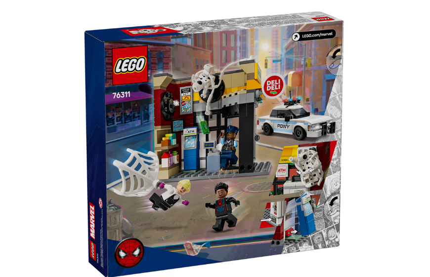 Блоковий конструктор LEGO Super Heroes Всесвіт-павук: Майлз Моралес проти Плями 375 деталей (76311) 76311 фото
