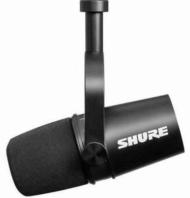 Мікрофон студійний, для ПК/ для стрімінгу, подкастів Shure MV7 MV7-K фото
