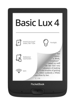 Електронна книга з підсвічуванням PocketBook 618 Basic Lux 4, Black (PB618-P-CIS) PB618-P-CIS фото