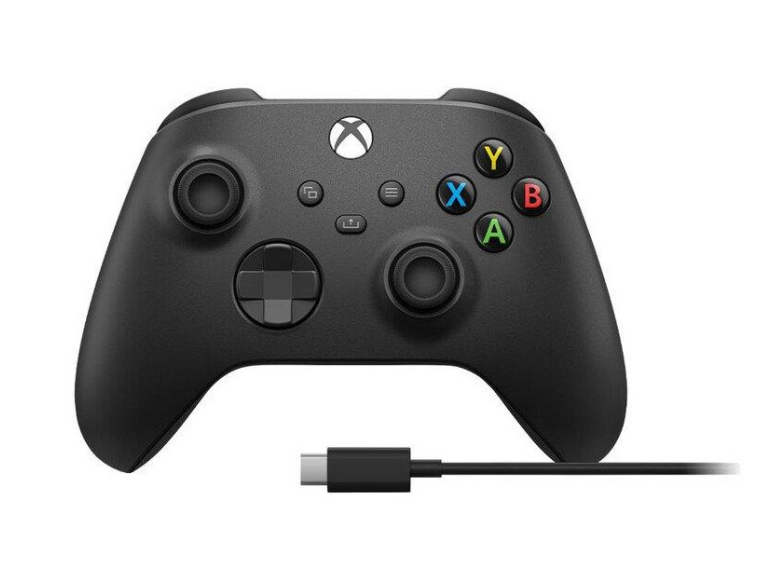 Геймпад Microsoft Xbox Series X | S Wireless Controller Carbon Black + USB Cable (XOA-0010, 1V8-00001, 1V8-00002) XOA-0010, 1V8-00002 фото