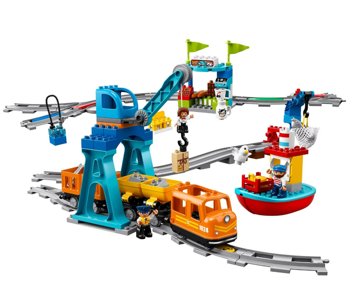 Блоковий конструктор LEGO DUPLO Town Вантажний потяг (10875) 10875 фото