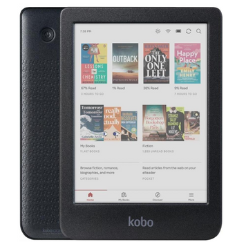 Електронна книга Kobo Clara Colour Black (N367-KU-BK-K-CK) N367-KU-BK-K-CK фото