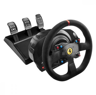 Комплект (кермо, педалі) Thrustmaster T300 Ferrari Integral RW Alcantara edition Black (4160652) 4160652 фото