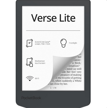 Електронна книга з підсвічуванням PocketBook 619 Verse Lite Midnight Grey PB619-T-CIS фото
