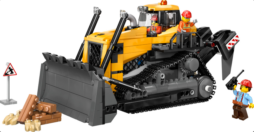 Блоковий конструктор LEGO City Жовтий бульдозер (60466) 60466 фото
