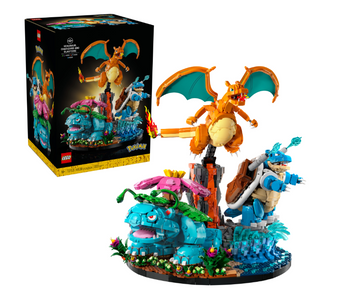 Блоковий конструктор LEGO Pokemon Венузавр, Чарізард та Бластойз (72153) 72153 фото