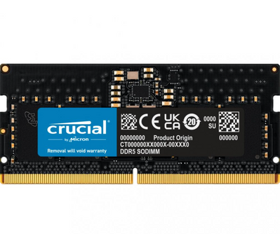 Пам'ять для ноутбуків Crucial 8 GB SO-DIMM DDR5 4800 MHz (CT8G48C40S5) CT8G48C40S5 фото