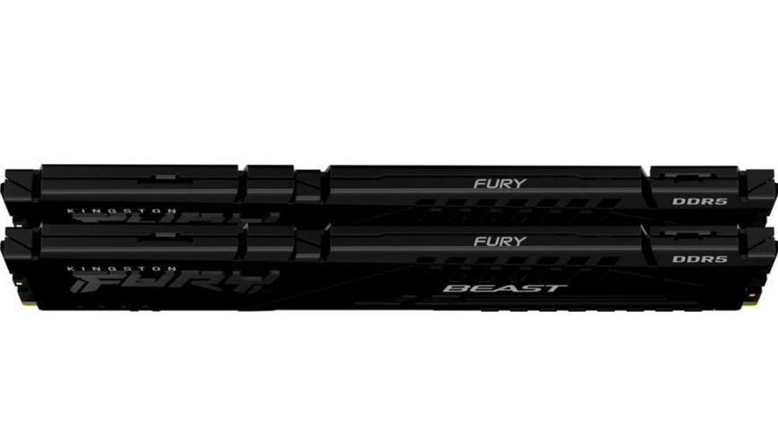 Пам'ять для настільних комп'ютерів Kingston FURY 16 GB (2x8GB) DDR5 5200 MHz Beast (KF552C40BBK2-16) KF552C40BBK2-16 фото