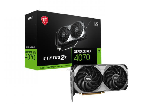 Відеокарта MSI GeForce RTX 4070 VENTUS 2X E 12G OC (912-V513-432) 912-V513-432 фото