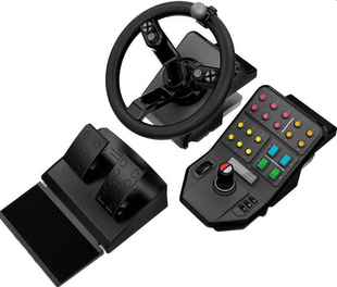 Комплект (кермо, педалі), панель приладів Logitech G Heavy Equipment Bundle Farm Sim Controller (945-000062) 945-000062 фото