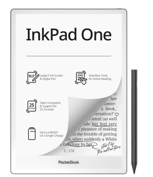 Електронна книга PocketBook InkPad One Matte Black (PB1030-8-WW) PB1030-8-WW фото