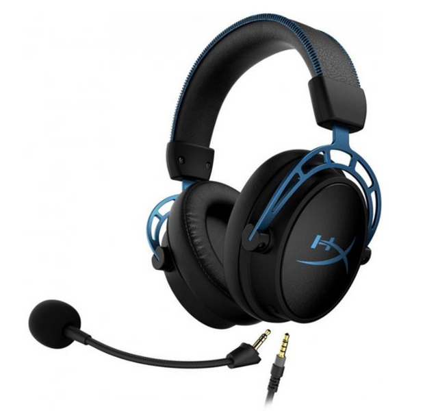 Навушники з мікрофоном HyperX Cloud Alpha S Blue (HX-HSCAS-BL) HX-HSCAS-BL фото