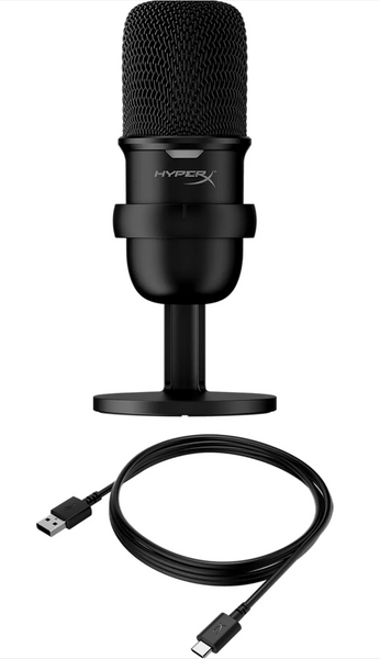 Мікрофон для ПК / для стрімінгу, подкастів HyperX SoloCast Black (HMIS1X-XX-BK/G) HMIS1X-XX-BK/G фото